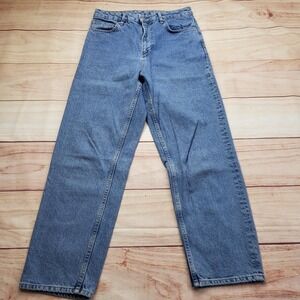 ASOS Jeans Mens‎ 32x30 Blue Straight Relaxed Denim Cotton Zip Fly Medium Wash